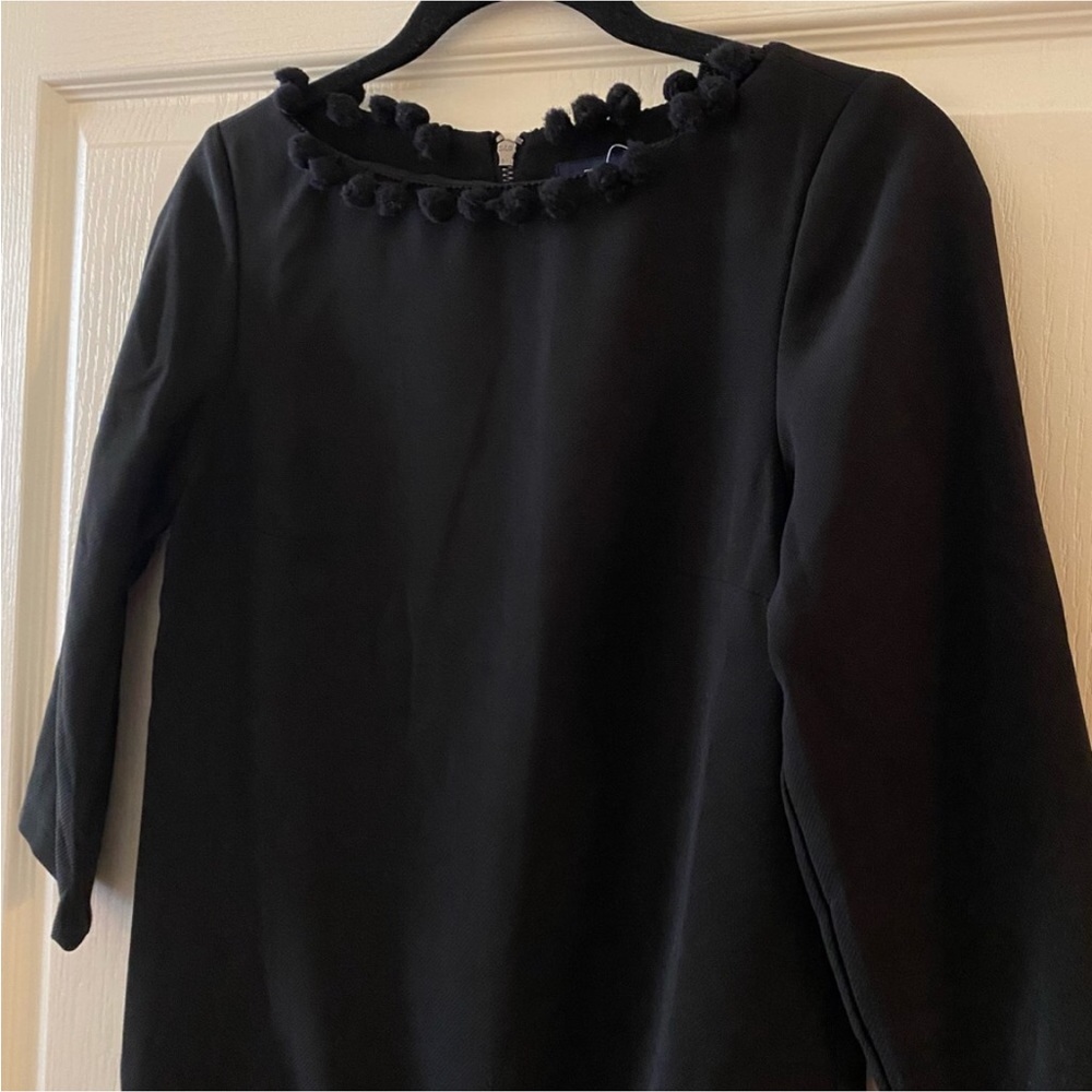 FRENCH CONNECTION Arrow Crepe Pom Pom Tunic Dress in Black - 0 - Picture 8 of 14